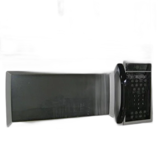 microwave, oven, clock, shelf, below transparent PNG cut-out