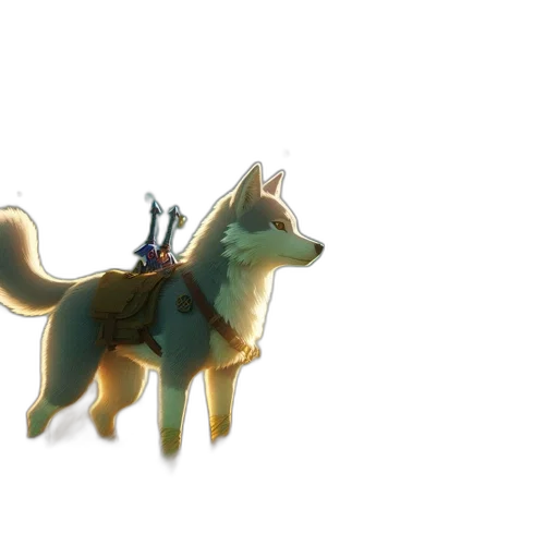 animal, creature, dragon, staff, concept art, 3d render, fantasy art, watercolor transparent PNG cut-out