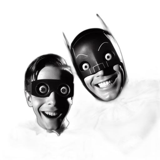 mask, face, concept art, photorealistic, comic book art, 3d render, outer space, two transparent PNG cut-out