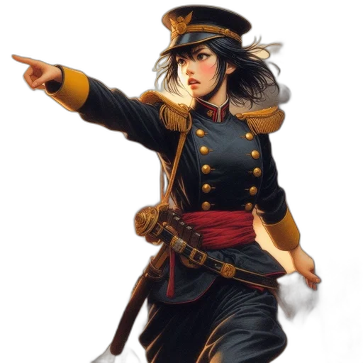 staff, weapon, hat, sword, concept art, fantasy art, photorealistic, comic book art transparent PNG cut-out