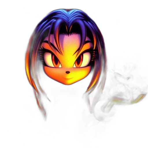 mask, dragon, face, hair, vaporwave, pixel art, concept art, anime transparent PNG cut-out