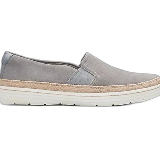 shoes, grey, slip-on, sneaker, white, sole, beige, rope-like transparent PNG cut-out