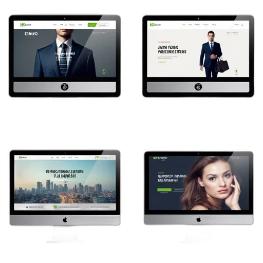 green, second, image, collection, four, different, screens, showcasing transparent PNG cut-out