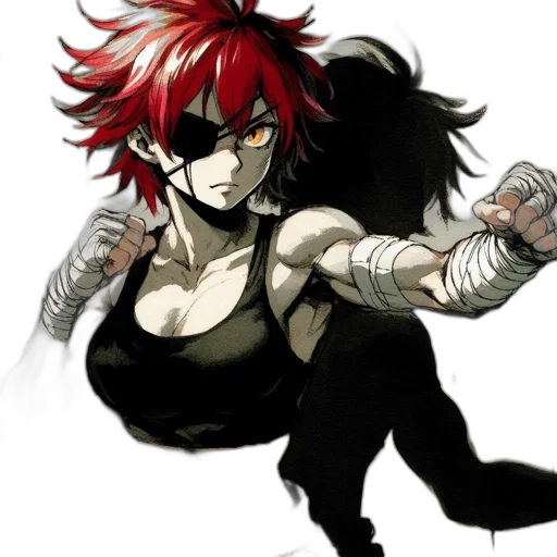 weapon, concept art, comic book art, anime, pixel art, monochrome, character, vibrant transparent PNG cut-out