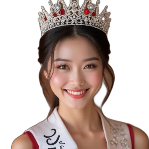 crown, jewelry, face, photorealistic transparent PNG cut-out
