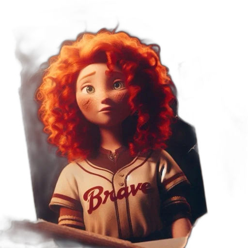 hair, concept art, cartoon, comic book art, photorealistic, fire, red, animated transparent PNG cut-out
