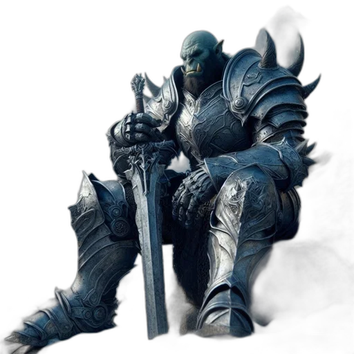 sword, weapon, dragon, mask, concept art, fantasy art, 3d render, comic book art transparent PNG cut-out