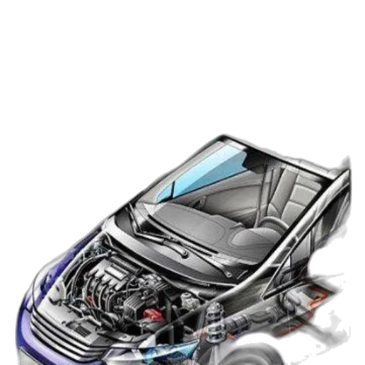 car, photorealistic, concept art, 3d render, materials, selection, mechanical, design transparent PNG cut-out