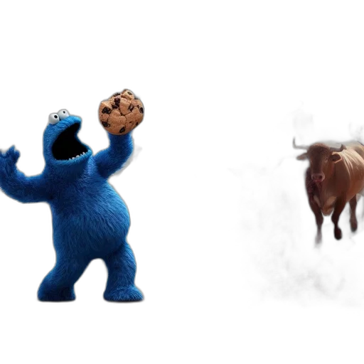 animal, creature, food, concept art, 3d render, blue, busy, highway transparent PNG cut-out