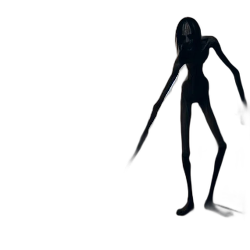 creature, staff, robot, hair, concept art, 3d render, cartoon, pixel art transparent PNG cut-out
