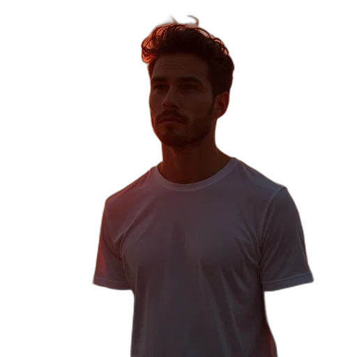 face, jacket, staff, creature transparent PNG cut-out