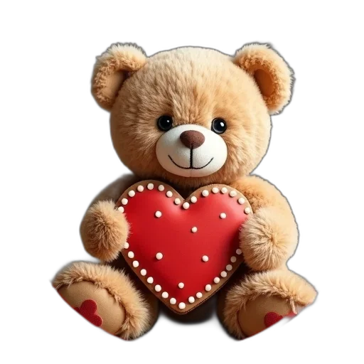 3d render, photorealistic, teddy, bear transparent PNG cut-out