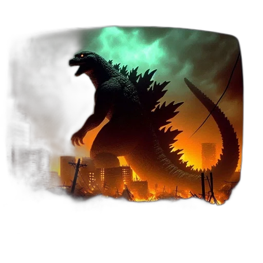 dragon, concept art, fantasy art, 3d render, pixel art, fire, vintage, television transparent PNG cut-out