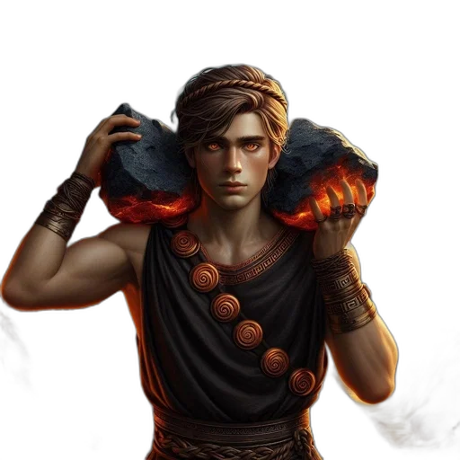 staff, fantasy art, concept art, photorealistic, comic book art, fire, dark, red transparent PNG cut-out