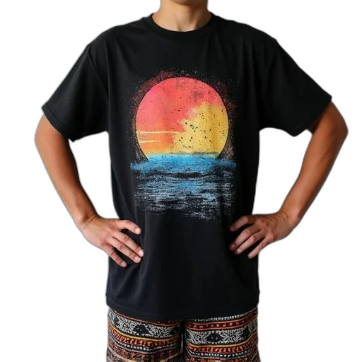 vaporwave, sunset, outer space, dark, monochrome, person, standing, their transparent PNG cut-out