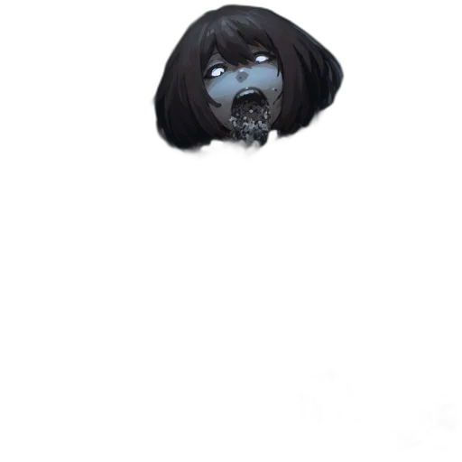 mask, creature, face, hair, concept art, cartoon, anime, photorealistic transparent PNG cut-out