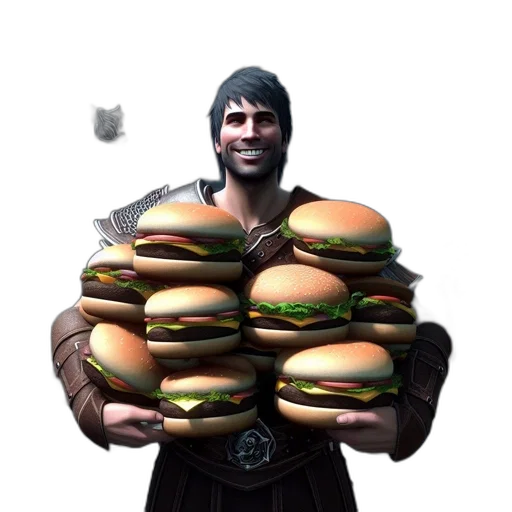 food, animal, weapon, 3d render, concept art, photorealistic, fantasy art, sims transparent PNG cut-out