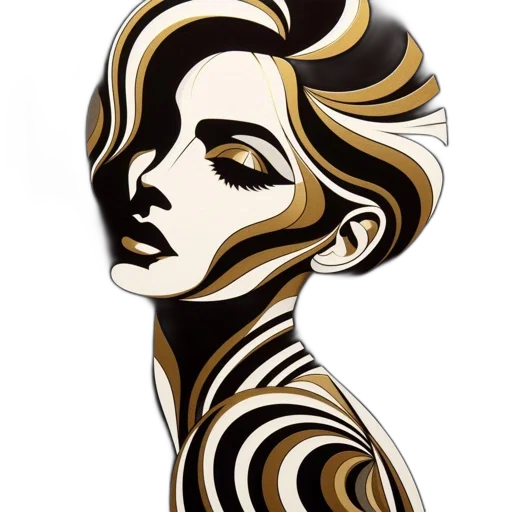 jewelry, hair, face, mask, photorealistic, cartoon, fantasy art, comic book art transparent PNG cut-out