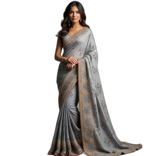 dress, earth tones, ravirous, grey transparent PNG cut-out