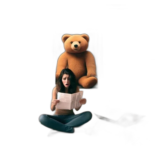 3d render, concept art, photorealistic, forest, room, filled, rows, teddy transparent PNG cut-out