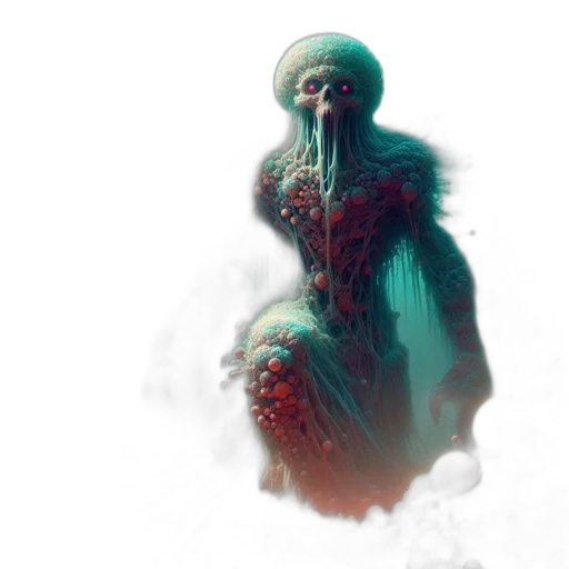 creature, face, mask, robot, concept art, fantasy art, 3d render, cyberpunk transparent PNG cut-out