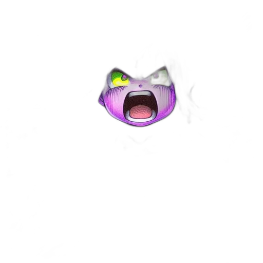 mask, creature, animal, face, 3d render, concept art, animated, character transparent PNG cut-out
