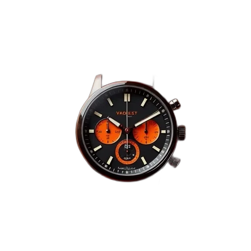 watch, orange, rubber, band transparent PNG cut-out