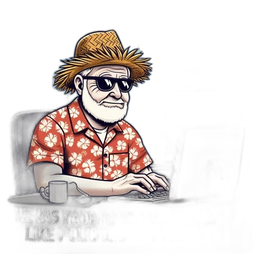 hat, staff, jacket, face, cartoon, concept art, pixel art, comic book art transparent PNG cut-out