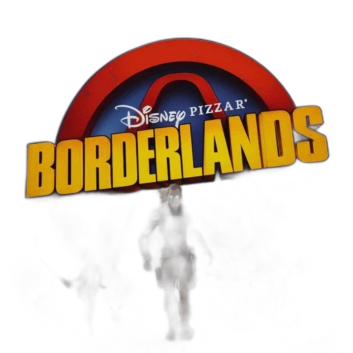 concept art, 3d render, poster, borderlands, disney, pixar, presents, action transparent PNG cut-out