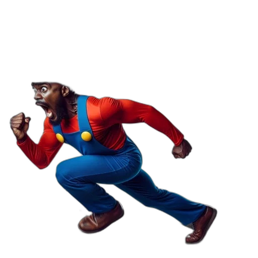 creature, animal, staff, jacket, 3d render, concept art, pixel art, comic book art transparent PNG cut-out