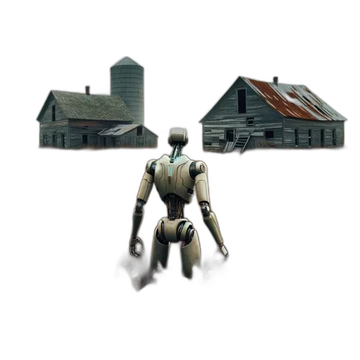 robot, weapon, building, creature, concept art, 3d render, pixel art, cyberpunk transparent PNG cut-out