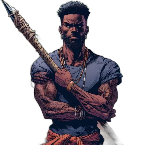 sword, staff, weapon, comic book art, concept art, fantasy art, cartoon, individual transparent PNG cut-out