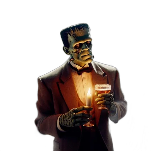 robot, mask, jacket, face, concept art, cyberpunk, 3d render, comic book art transparent PNG cut-out