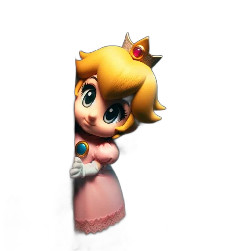 crown, dress, staff, weapon, 3d render, concept art, pixel art, photorealistic transparent PNG cut-out