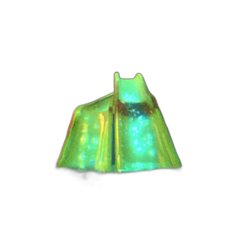 jewelry, dress, crown, hat, 3d render, concept art, vaporwave, green transparent PNG cut-out