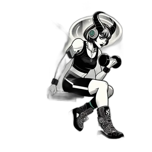 robot, mask, creature, weapon, concept art, comic book art, cyberpunk, cartoon transparent PNG cut-out
