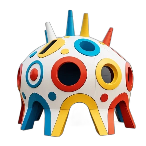 mask, crown, umbrella, robot, 3d render, concept art, outer space, imaginative transparent PNG cut-out