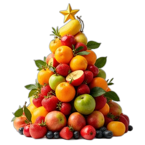 food, crown, tree, photorealistic transparent PNG cut-out