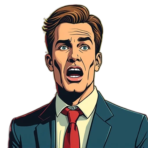 face, mask, staff, comic book art transparent PNG cut-out