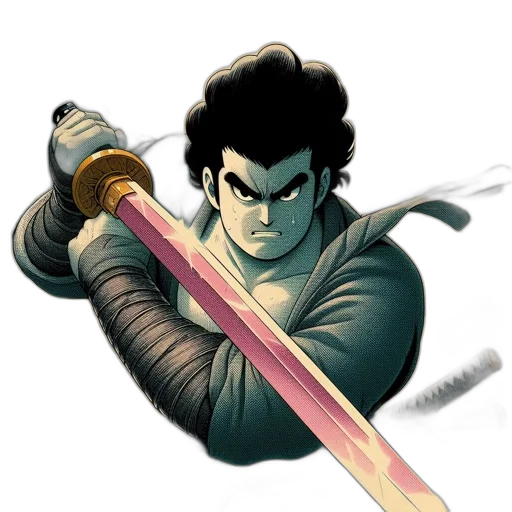 sword, staff, weapon, comic book art, concept art, fantasy art, anime, animated transparent PNG cut-out
