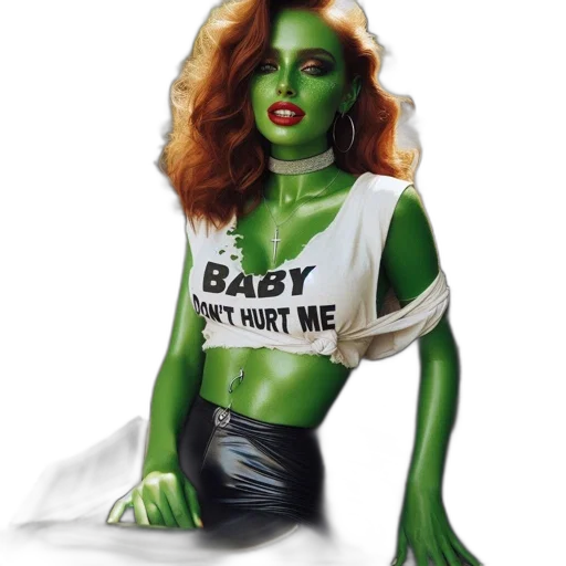 comic book art, concept art, fantasy art, photorealistic, green, woman, skin, fiery transparent PNG cut-out