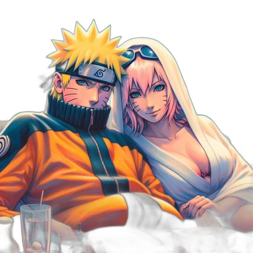 anime, comic book art, concept art, pixel art, fire, snow, underwater, sunset transparent PNG cut-out