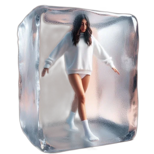 jacket, furniture, dress, 3d render, woman, stand, inside, transparent transparent PNG cut-out