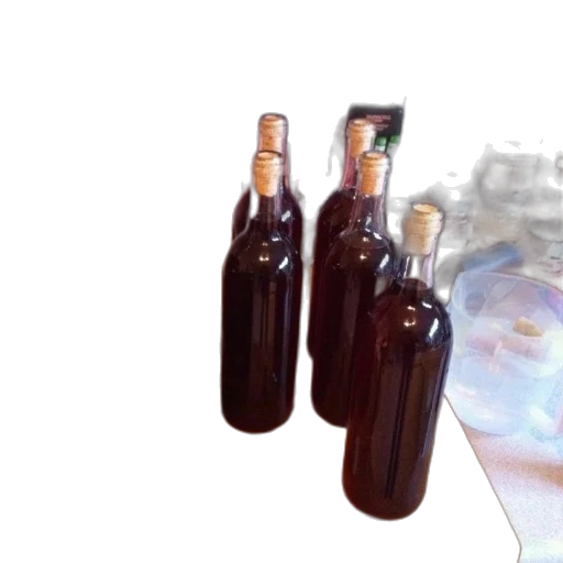 bottle, 3d render, photorealistic, bottles, wine, sit, counter, cork transparent PNG cut-out