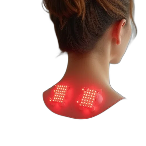jewelry, cyberpunk, neon lights, home, use, massager, back, cervical transparent PNG cut-out