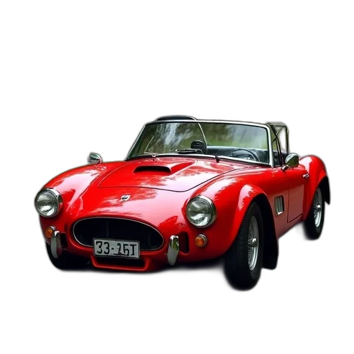 car, animal, photorealistic, 3d render, concept art, oil painting, red, convertible transparent PNG cut-out