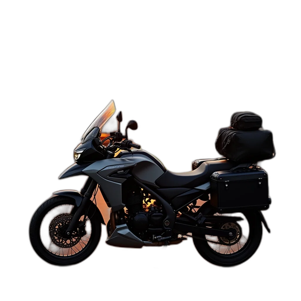 weapon, jacket, 3d render, concept art, photorealistic, cyberpunk, dark, motorcycle transparent PNG cut-out