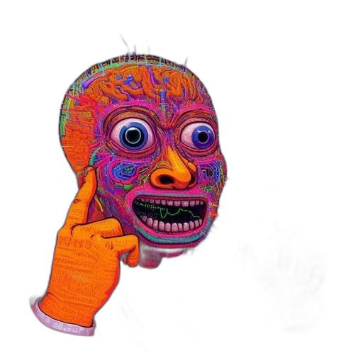 mask, face, creature, robot, concept art, 3d render, photorealistic, cartoon transparent PNG cut-out
