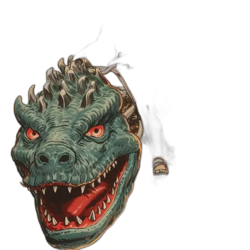 dragon, mask, creature, face, 3d render, concept art, photorealistic, fantasy art transparent PNG cut-out