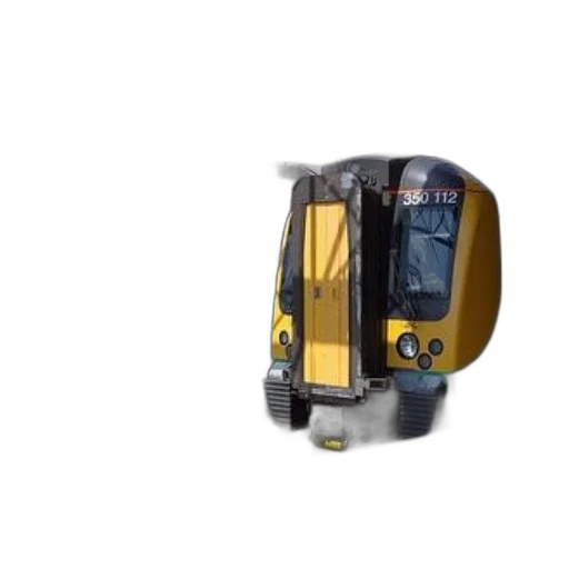 car, robot, 3d render, green, yellow, train, number, 350 transparent PNG cut-out